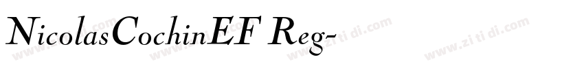NicolasCochinEF Reg字体转换